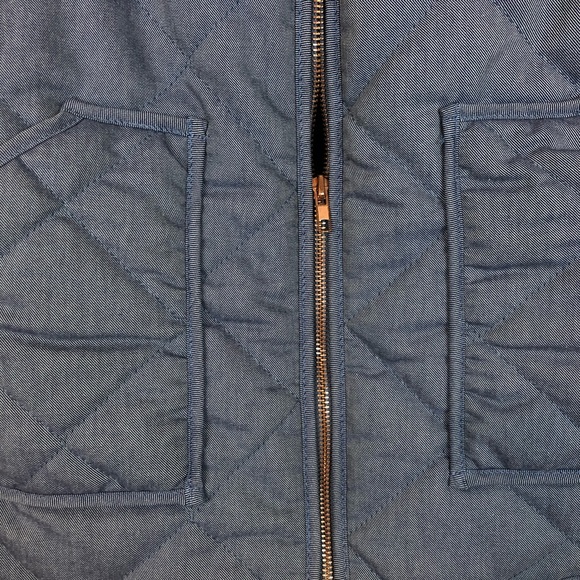 Peach Love California Blue Vest Rose Gold Zip S - Picture 4 of 6